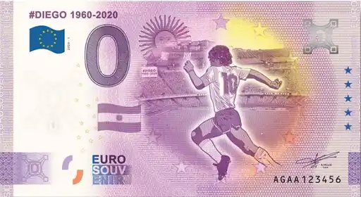 0€-Schein #DIEGO 1960-2020