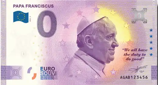 0€-Schein PAPA FRANCISCUS