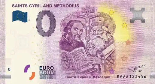 Banconota da 0€ SAINTS CYRIL AND METHODIUS