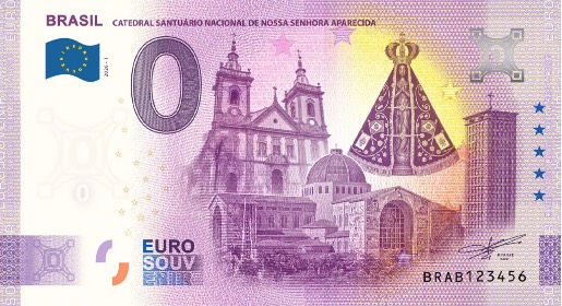 Banconota da 0€ BRASIL CATEDRAL SANCTUARIO NACIONAL DE NOSSA SENHORA APARECIDA