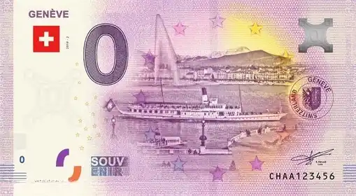Billete de 0€ GENÈVE