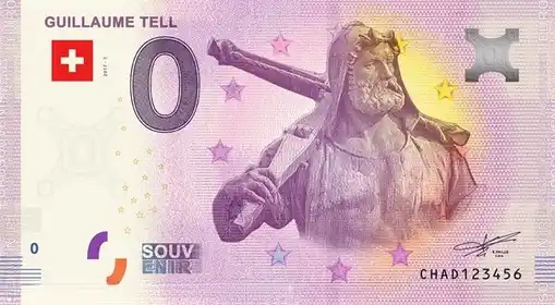 Banconota da 0€ GUILLAUME TELL