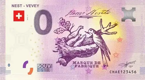 0€ banknote NEST - VEVEY