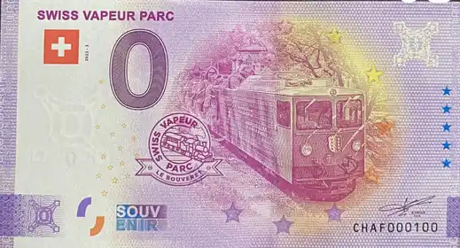 Billete de 0€ SWISS VAPEUR PARC