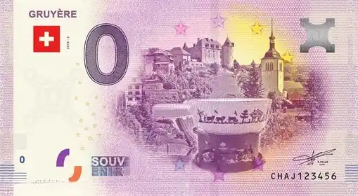 0€ banknote GRUYÈRES