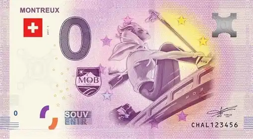 0€ banknote MONTREUX