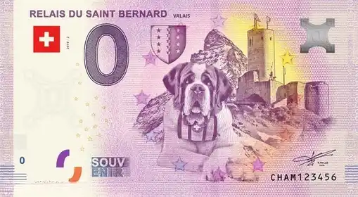 0€-Schein RELAIS DU SAINT BERNARD VALAIS