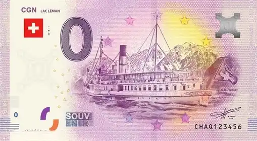 Billete de 0€ CGN LAC LÉMAN