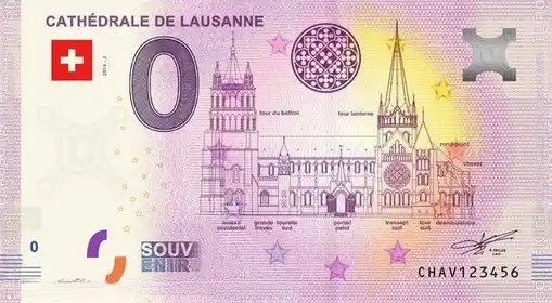 Billete de 0€ CATHÉDRALE DE LAUSANNE
