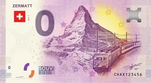 0€ banknote ZERMATT