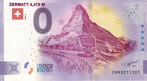 0€ banknote ZERMATT 4