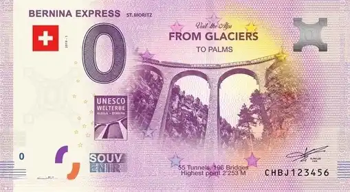 Billete de 0€ BERNINA EXPRESSST. MORITZ