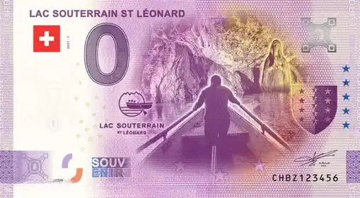 0€ banknote LAC SOUTERRAIN ST LEONARD