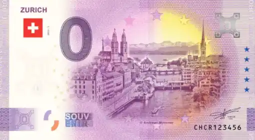 0€ banknote ZURICH