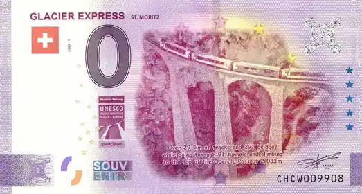 0€-Schein GLACIER EXPRESS