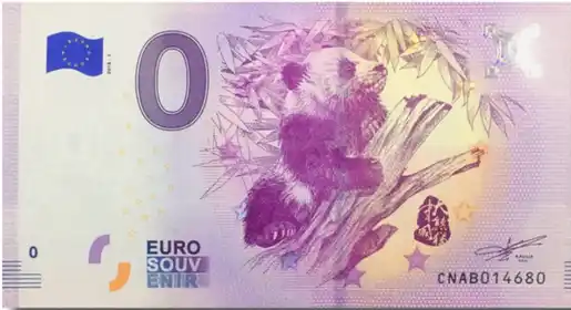 0€-Schein PANDA