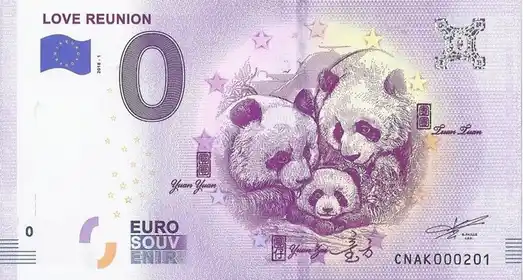 0€-Schein LOVE REUNION
