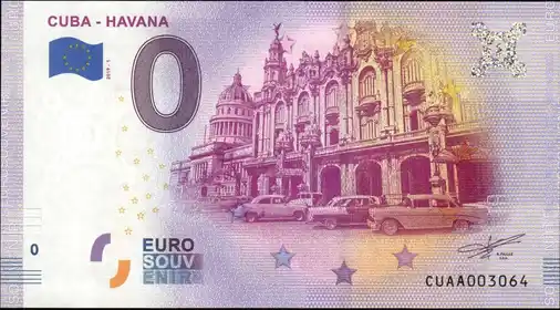 Banconota da 0€ CUBA - HAVANA