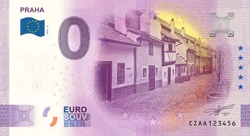 0€ banknote PRAHA