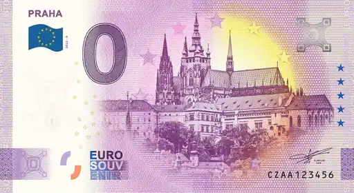 0€ banknote PRAHA