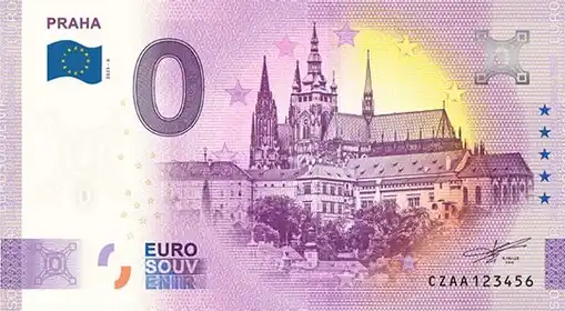 0€ banknote PRAHA