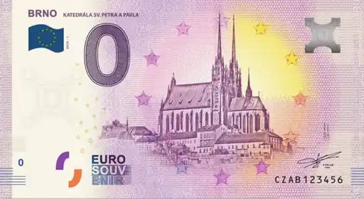 0€-Schein BRNOKATEDRÁLA SV. ËTRA A PAVLA