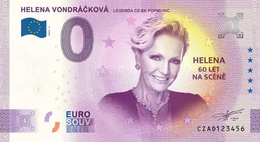 Billete de 0€ HELENA VONDRÁČKOVÁ LEGENDA CZ-SK POPMUSIC