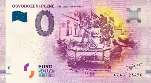 Billet 0€ OSVOBOZENÍ PLZNĚTHE LIBERATION OF PILSEN
