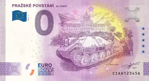 0€ banknote PRAŽSKÉ POVSTÁNÍ