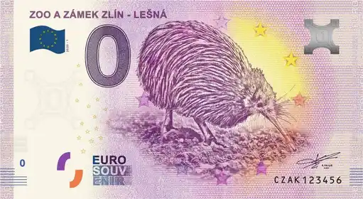 0€ banknote ZOO A ZÁMEK ZLÍN - LEŠNÁ