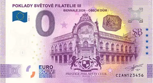 Billet 0€ POKLADY SVĚTOVÉ FILATELIE III BIENNALE 2026 - OBECNI DUM