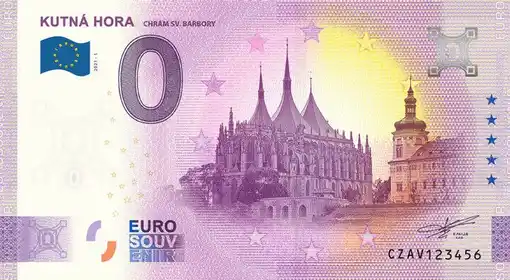 Banconota da 0€ KUTNÁ HORACHRÁM SV. BARBORY