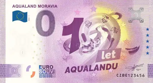 0€-Schein AQUALAND MOROVIA