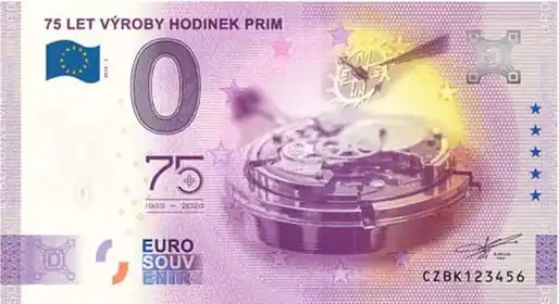 Billet 0€ 75 LET VÝROBY HODINEK PRIM75 1949-2024