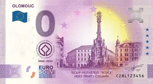 Billete de 0€ OLOMOUCSLOUP NEJSVETEJSI TROJICE HOLY TRINITY COLUMN