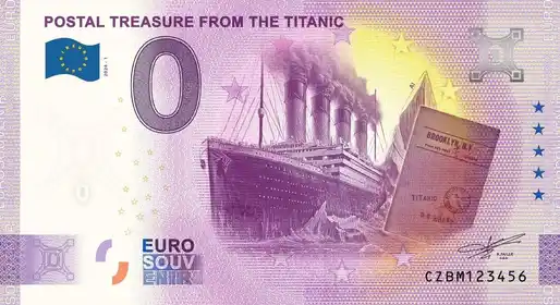0€-Schein POSTAL TREASURE FROM THE TITANIC