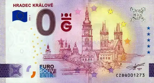 Banconota da 0€ HRADEC KRÁLOVÉ
