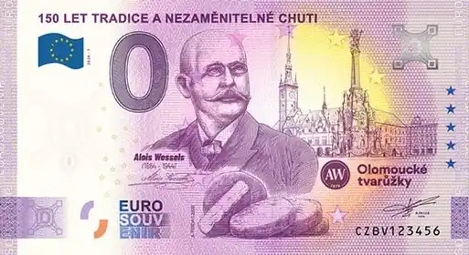 0€ banknote 150 LET TRADICE A NEZAMĚNITELNÉ CHUTI