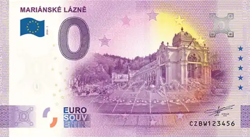 0€ banknote MARIANSKE LAZNE