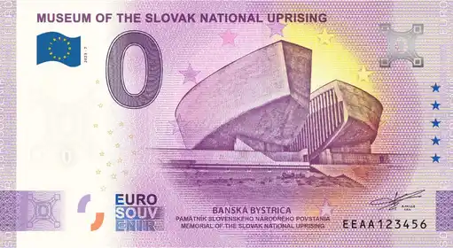Billete de 0€ MUSEUM OF THE SLOVAK NATIONAL UPRISING