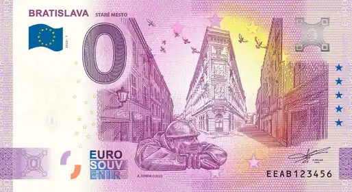 Banconota da 0€ BRATISLAVASTARE MESTO