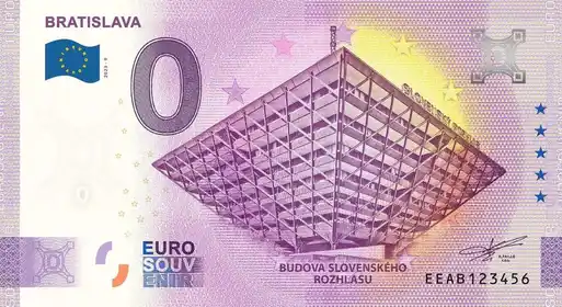 0€ banknote BRATISLAVA