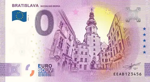 0€-Schein BRATISLAVAMICHALSKÁ BRÁNA