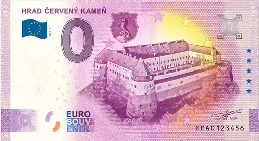 Banconota da 0€ HRAD ČERVENÝ KAMEŇ