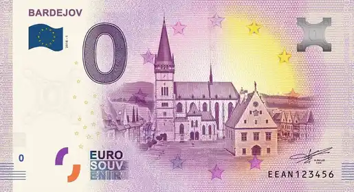 0€ banknote BARDEJOV
