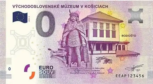 Billete de 0€ VÝCHODOSLOVENSKÉ MÚZEUM V KOŠICIACH