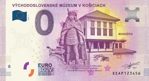 0€-Schein VÝCHODOSLOVENSKÉ MÚZEUM V KOŠICIACH