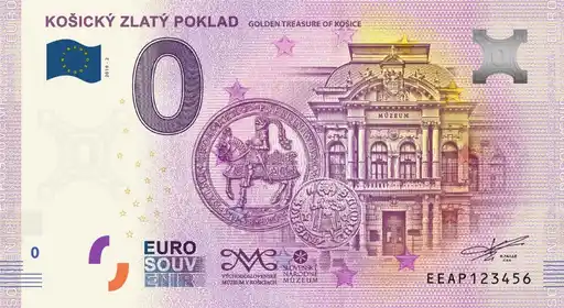 Billet 0€ KOŠICKÝ ZLATÝ POKLADGOLDEN TREASURE OF KOŠICE