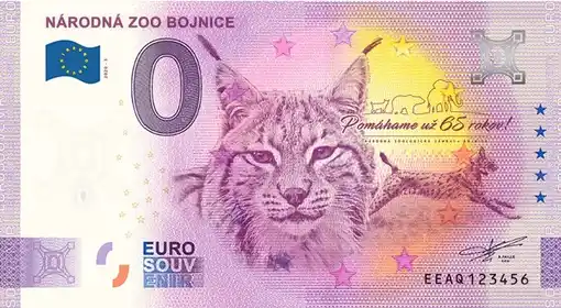 0€-Schein NÁRODNÁ ZOO BOJNICE