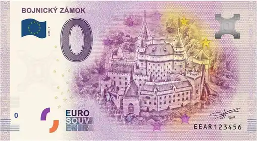 0€ banknote BOJNICKÝ ZÁMOK